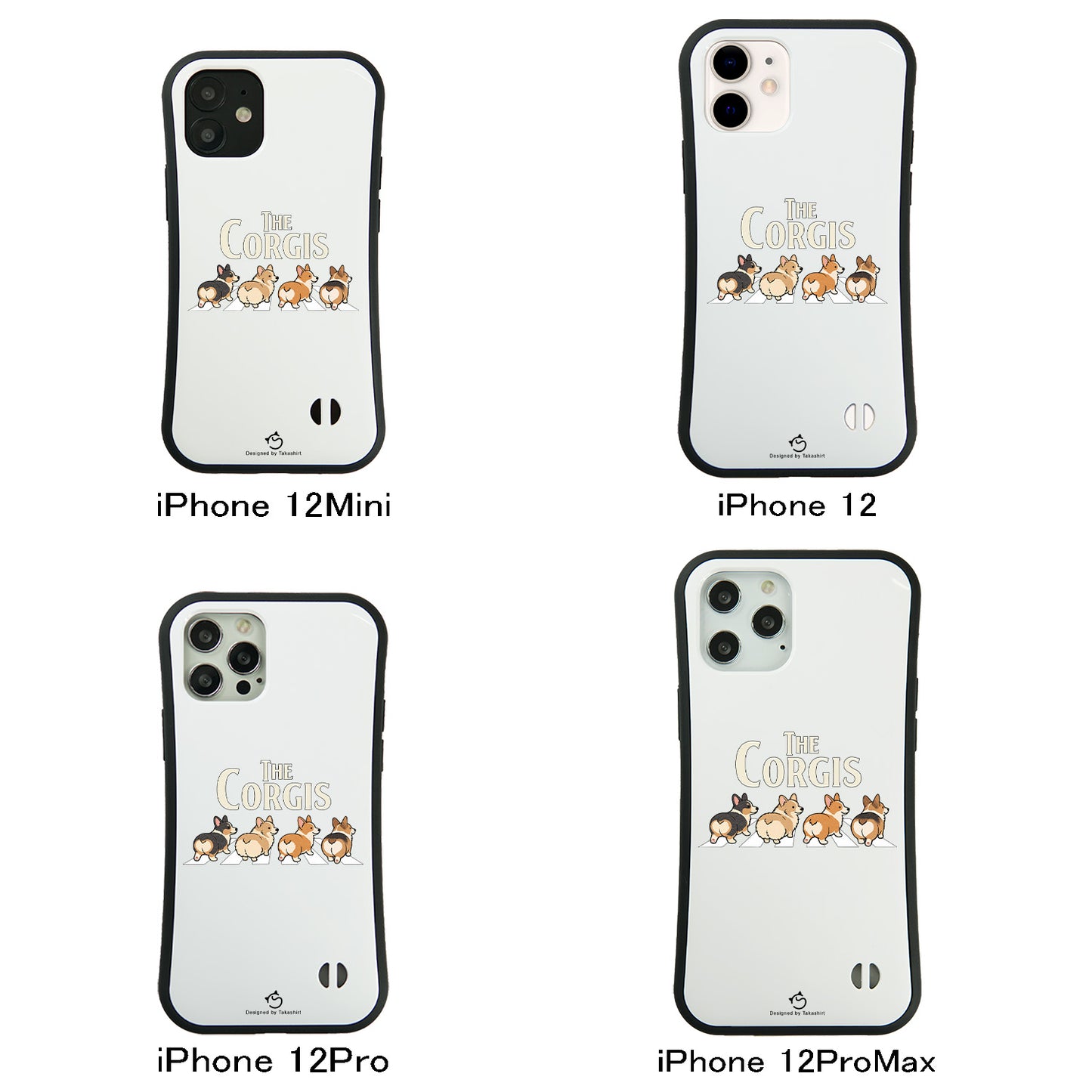 ケース いぬ 犬 イラスト  THE CORGISケース iPhone8, SE2, SE3 ~ ケースiPhone17シリーズ