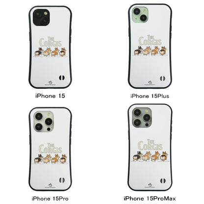ケース いぬ 犬 イラスト  THE CORGISケース iPhone8, SE2, SE3 ~ ケースiPhone17シリーズ