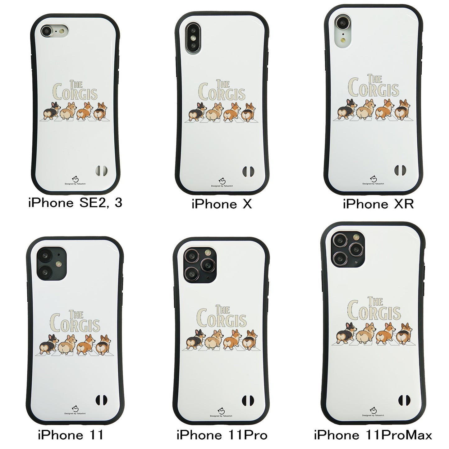 ケース いぬ 犬 イラスト  THE CORGISケース iPhone8, SE2, SE3 ~ ケースiPhone17シリーズ