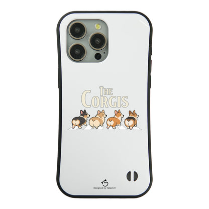 ケース いぬ 犬 イラスト  THE CORGISケース iPhone8, SE2, SE3 ~ ケースiPhone17シリーズ