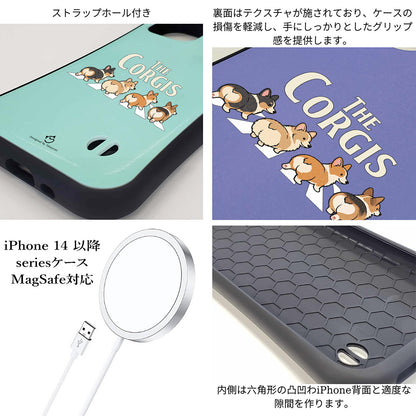 ケース いぬ 犬 イラスト  THE CORGISケース iPhone8, SE2, SE3 ~ ケースiPhone17シリーズ