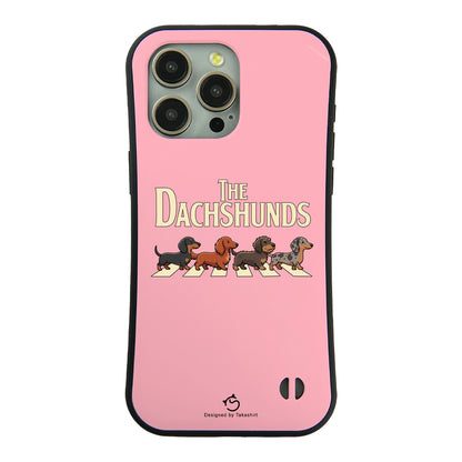 ケース いぬ 犬 イラスト  THE DACHSHUNDS ケース iPhone8, SE2, SE3 ~ ケースiPhone17シリーズ