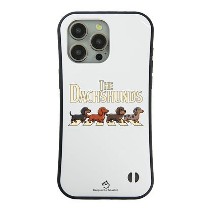 ケース いぬ 犬 イラスト  THE DACHSHUNDS ケース iPhone8, SE2, SE3 ~ ケースiPhone17シリーズ