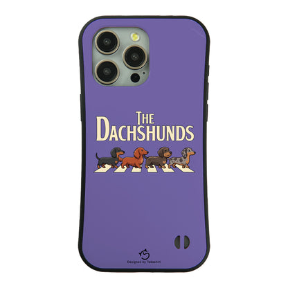 ケース いぬ 犬 イラスト  THE DACHSHUNDS ケース iPhone8, SE2, SE3 ~ ケースiPhone17シリーズ