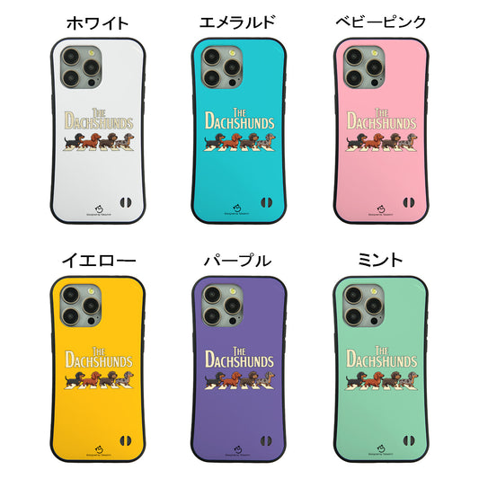 ケース いぬ 犬 イラスト  THE DACHSHUNDS ケース iPhone8, SE2, SE3 ~ ケースiPhone17シリーズ
