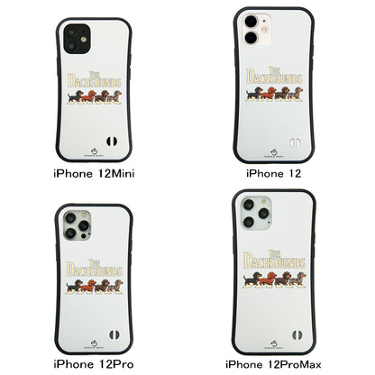 ケース いぬ 犬 イラスト  THE DACHSHUNDS ケース iPhone8, SE2, SE3 ~ ケースiPhone17シリーズ