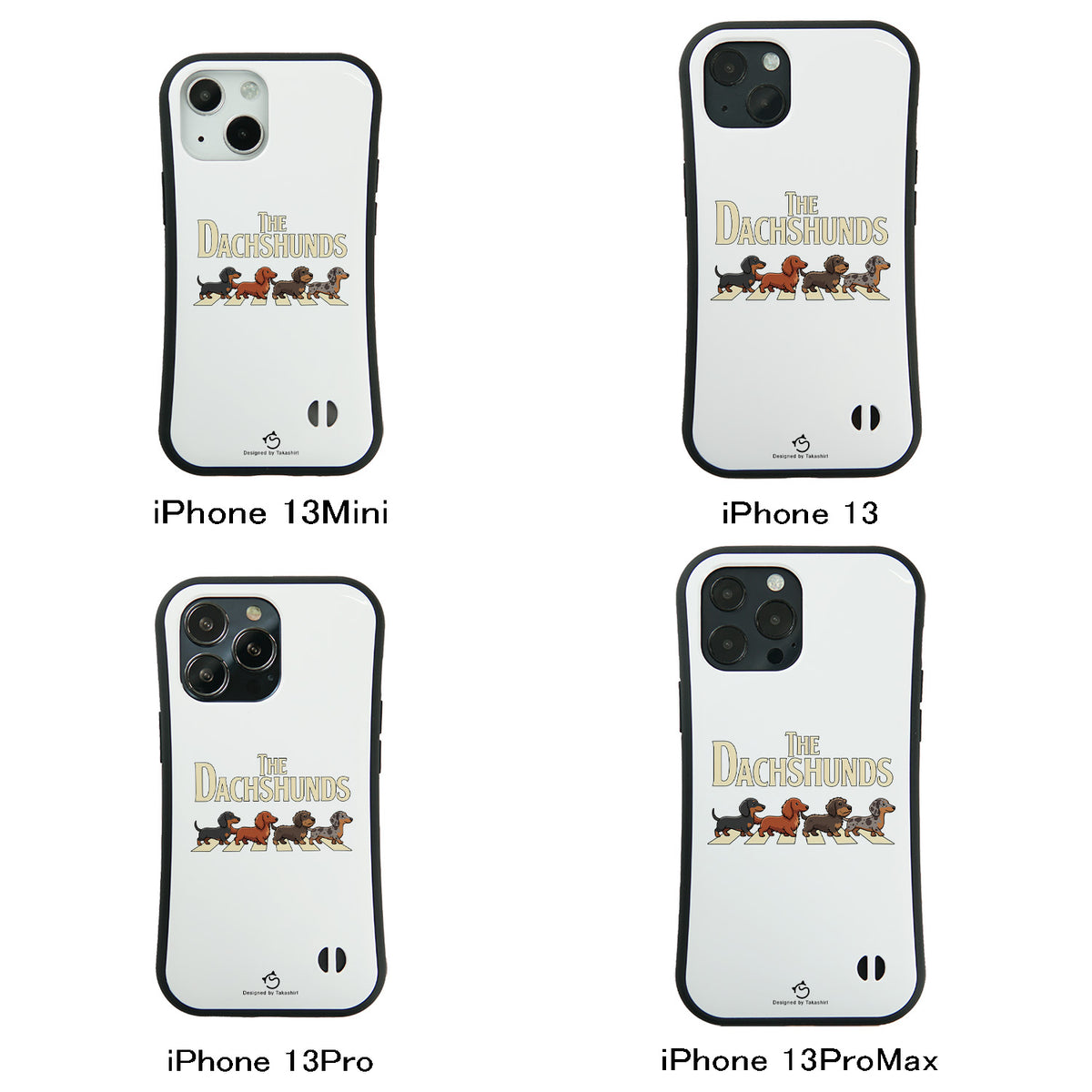 ケース いぬ 犬 イラスト  THE DACHSHUNDS ケース iPhone8, SE2, SE3 ~ ケースiPhone17シリーズ