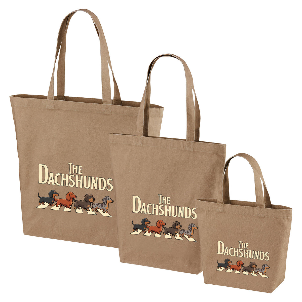 犬トート バッグ 犬 エコ バッグ THE DACHSHUNDS