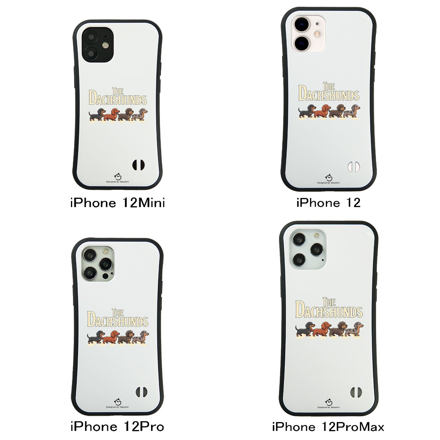 ケース いぬ 犬 イラスト  THE DACHSHUNDS ケース iPhone8, SE2, SE3 ~ ケースiPhone17シリーズ