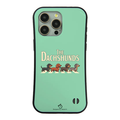 ケース いぬ 犬 イラスト  THE DACHSHUNDS ケース iPhone8, SE2, SE3 ~ ケースiPhone17シリーズ