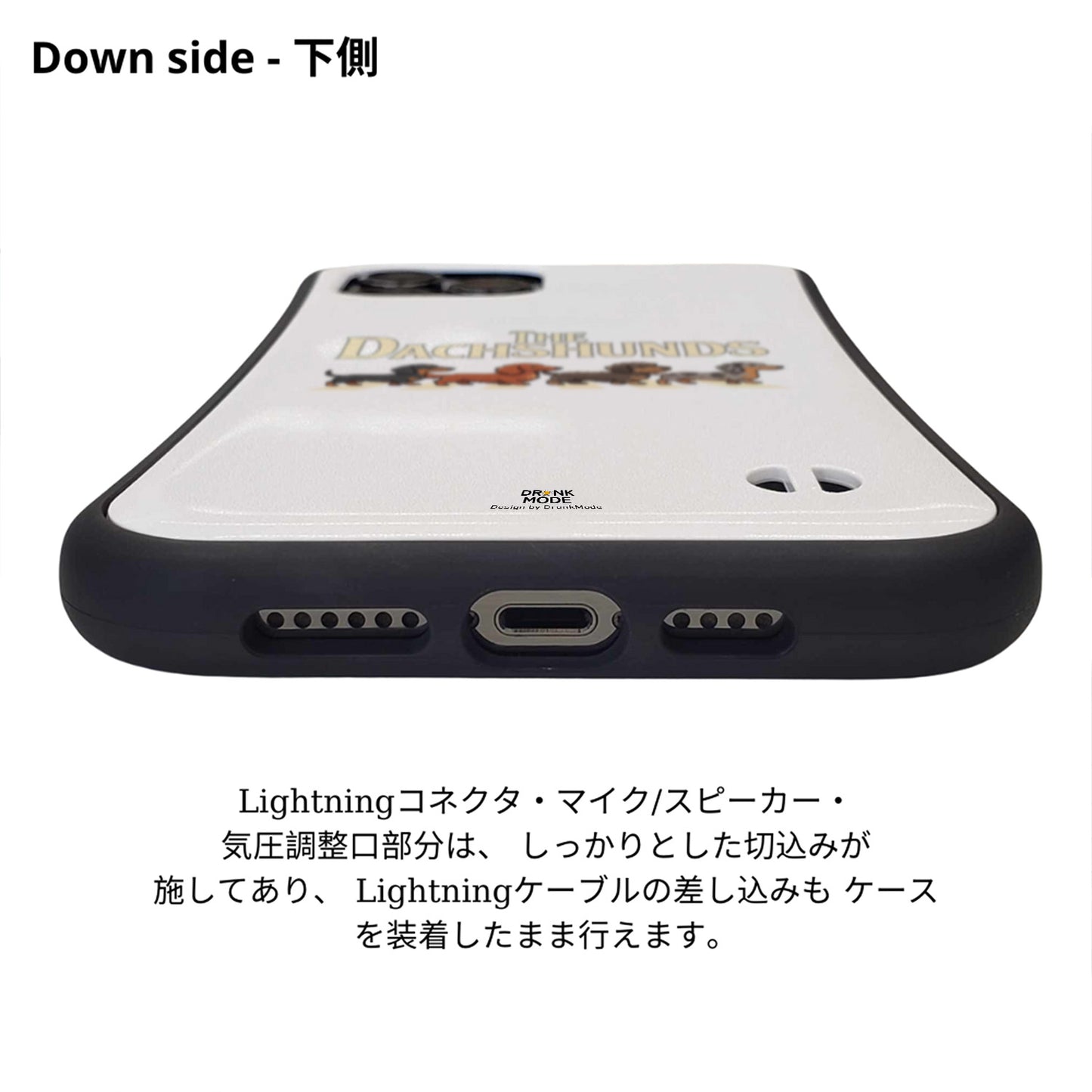 ケース いぬ 犬 イラスト  THE DACHSHUNDS ケース iPhone8, SE2, SE3 ~ ケースiPhone17シリーズ