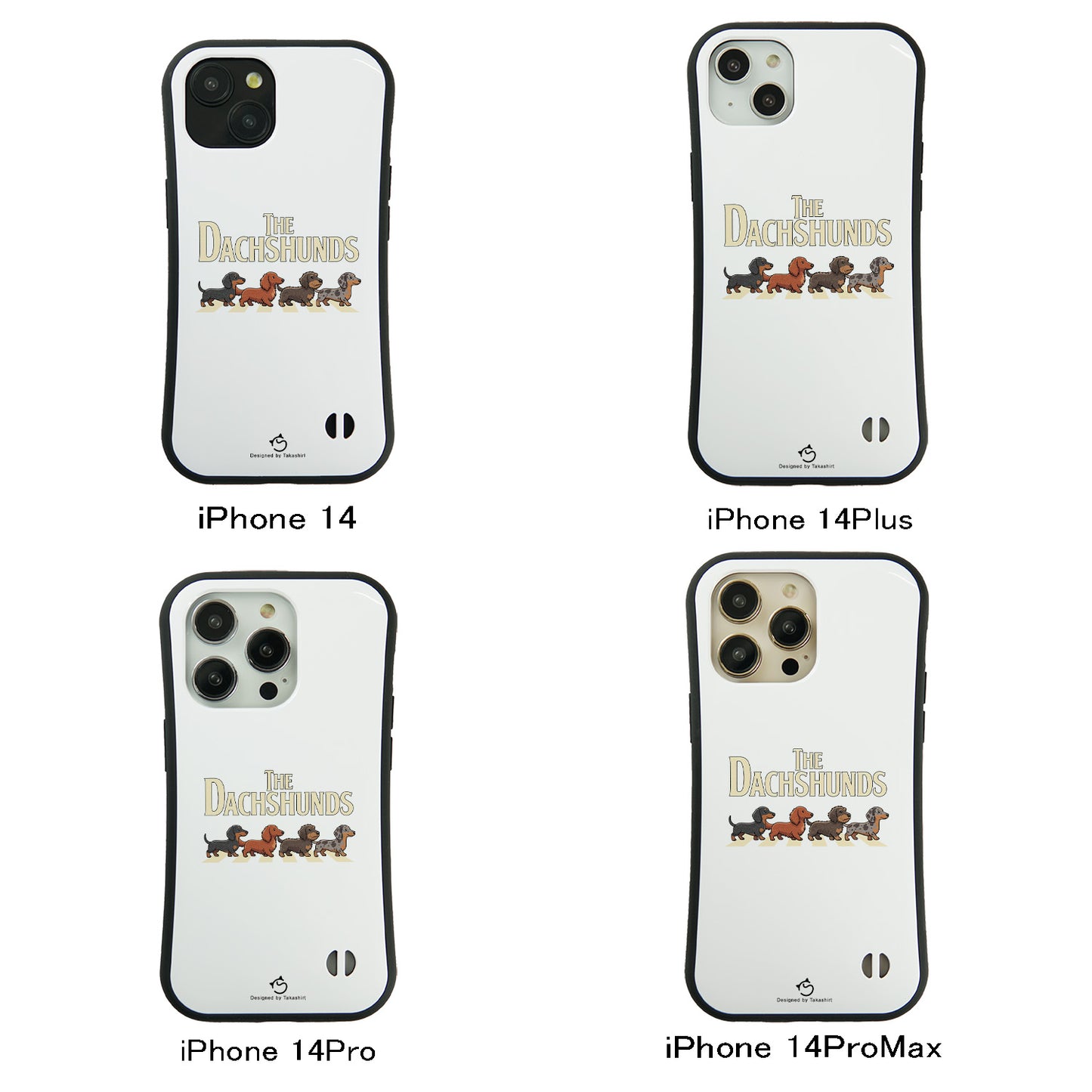 ケース いぬ 犬 イラスト  THE DACHSHUNDS ケース iPhone8, SE2, SE3 ~ ケースiPhone17シリーズ