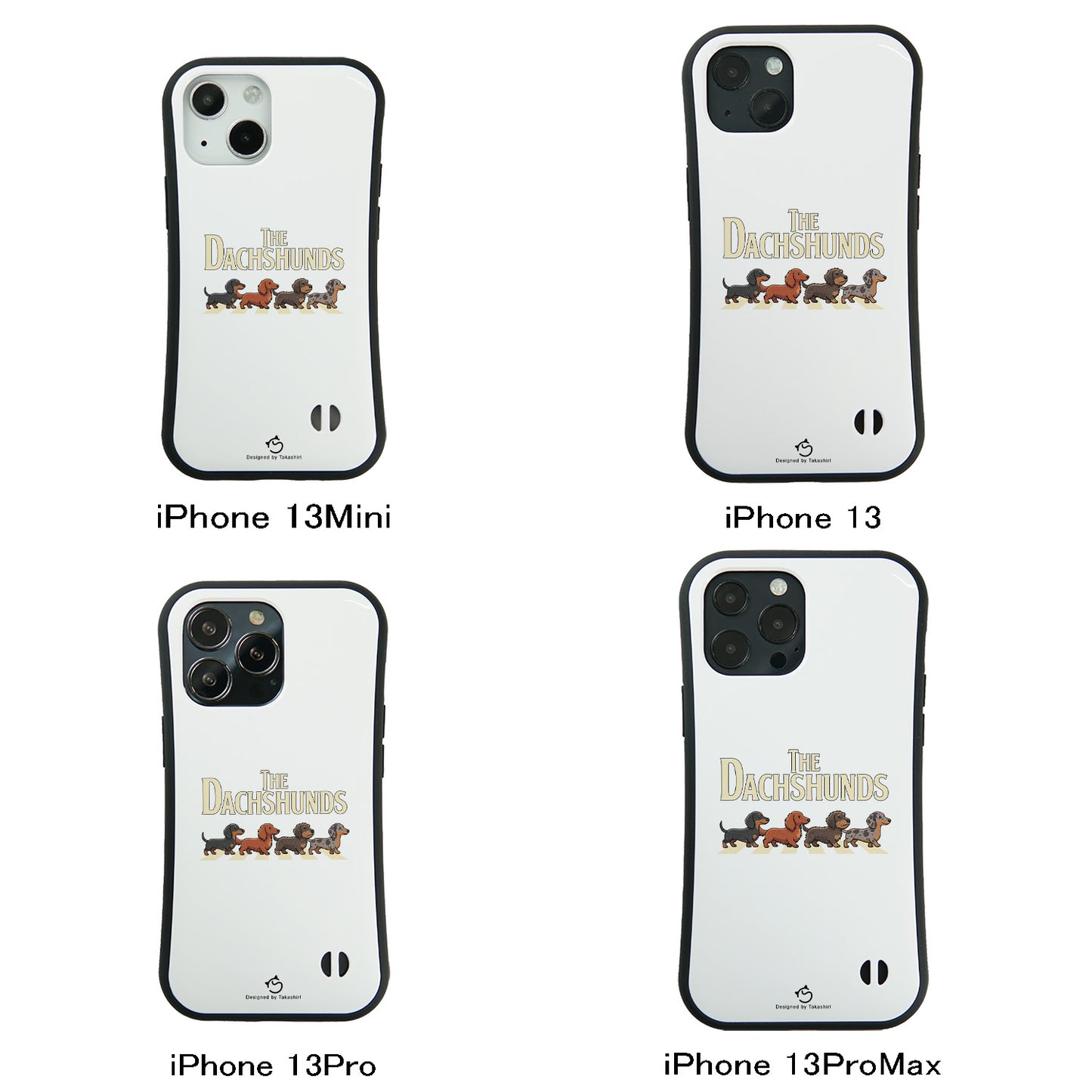 ケース いぬ 犬 イラスト  THE DACHSHUNDS ケース iPhone8, SE2, SE3 ~ ケースiPhone17シリーズ