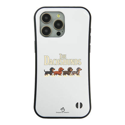 ケース いぬ 犬 イラスト  THE DACHSHUNDS ケース iPhone8, SE2, SE3 ~ ケースiPhone17シリーズ