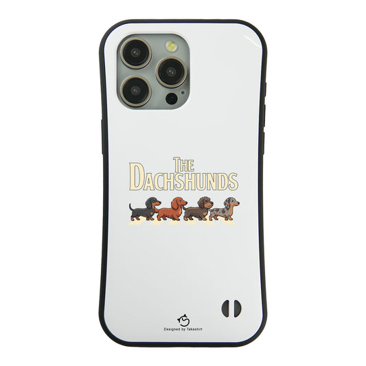 ケース いぬ 犬 イラスト  THE DACHSHUNDS ケース iPhone8, SE2, SE3 ~ ケースiPhone17シリーズ