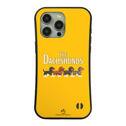 ケース いぬ 犬 イラスト  THE DACHSHUNDS ケース iPhone8, SE2, SE3 ~ ケースiPhone17シリーズ
