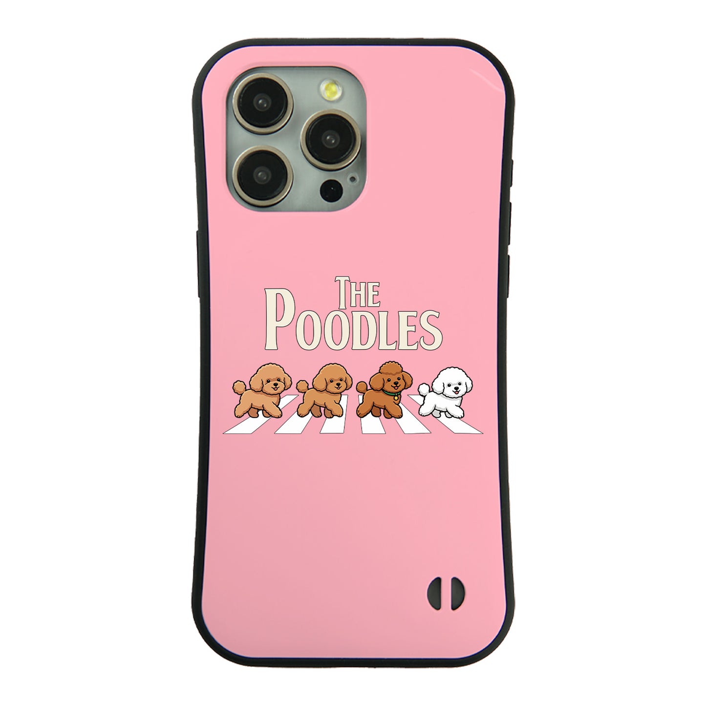 ケース いぬ 犬 イラスト The-Poodles_17 ケース iPhone8, SE2, SE3 ~ ケースiPhone17シリーズ