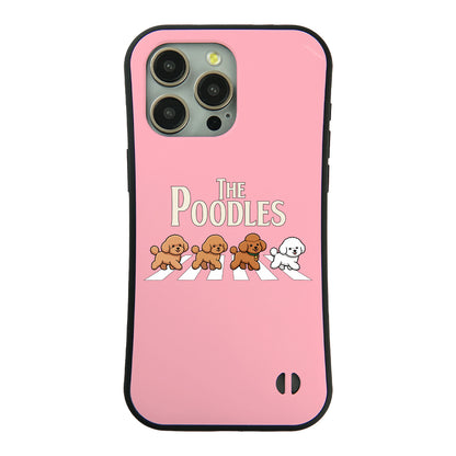ケース いぬ 犬 イラスト The-Poodles_17 ケース iPhone8, SE2, SE3 ~ ケースiPhone17シリーズ