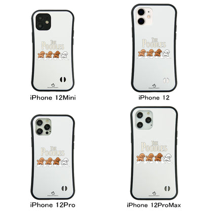 ケース いぬ 犬 イラスト The-Poodles_17 ケース iPhone8, SE2, SE3 ~ ケースiPhone17シリーズ