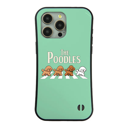ケース いぬ 犬 イラスト The-Poodles_17 ケース iPhone8, SE2, SE3 ~ ケースiPhone17シリーズ