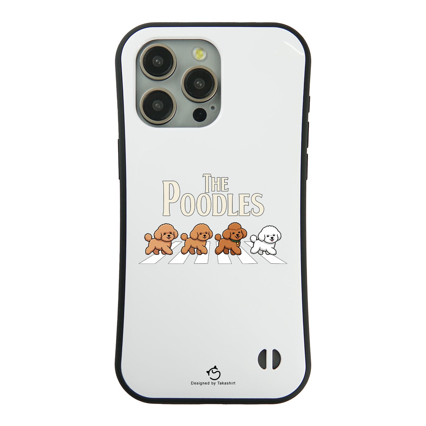 ケース いぬ 犬 イラスト The-Poodles_17 ケース iPhone8, SE2, SE3 ~ ケースiPhone17シリーズ