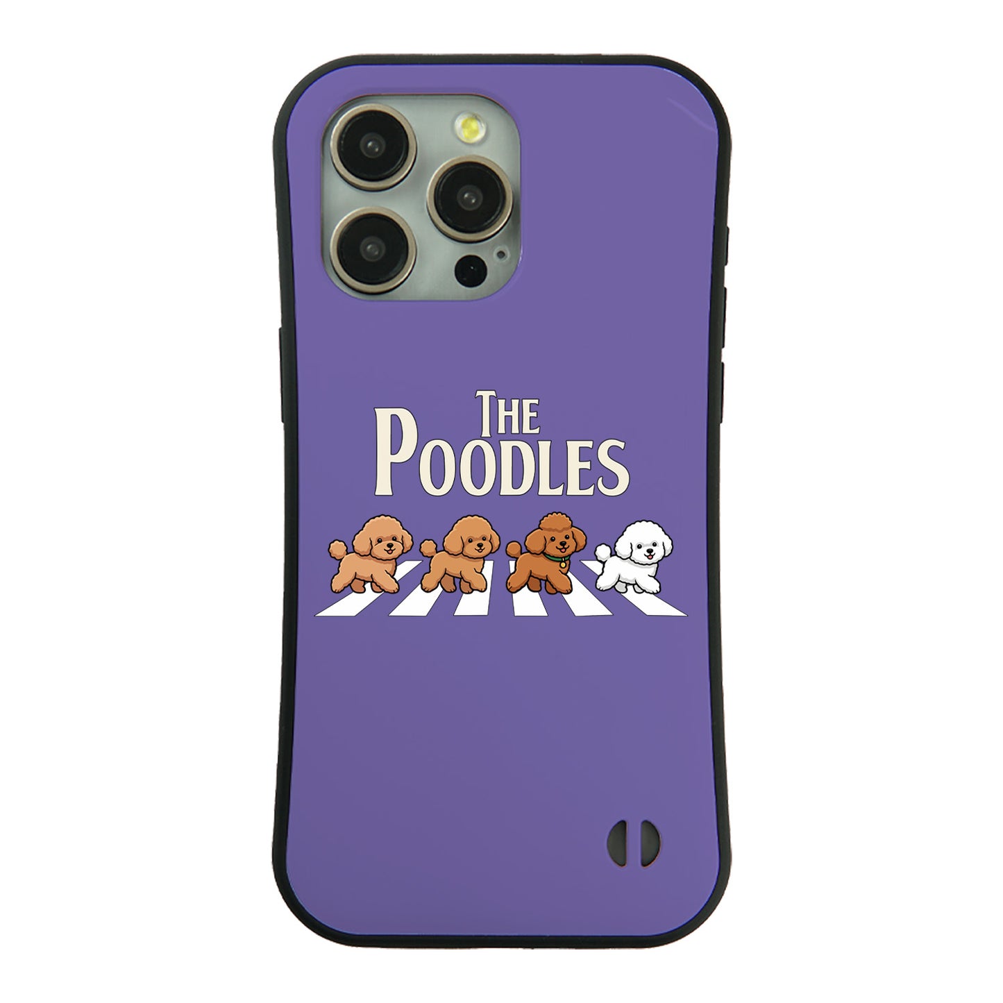 ケース いぬ 犬 イラスト The-Poodles_17 ケース iPhone8, SE2, SE3 ~ ケースiPhone17シリーズ