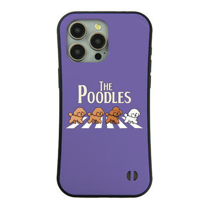 ケース いぬ 犬 イラスト The-Poodles_17 ケース iPhone8, SE2, SE3 ~ ケースiPhone17シリーズ