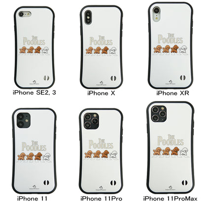 ケース いぬ 犬 イラスト The-Poodles_17 ケース iPhone8, SE2, SE3 ~ ケースiPhone17シリーズ