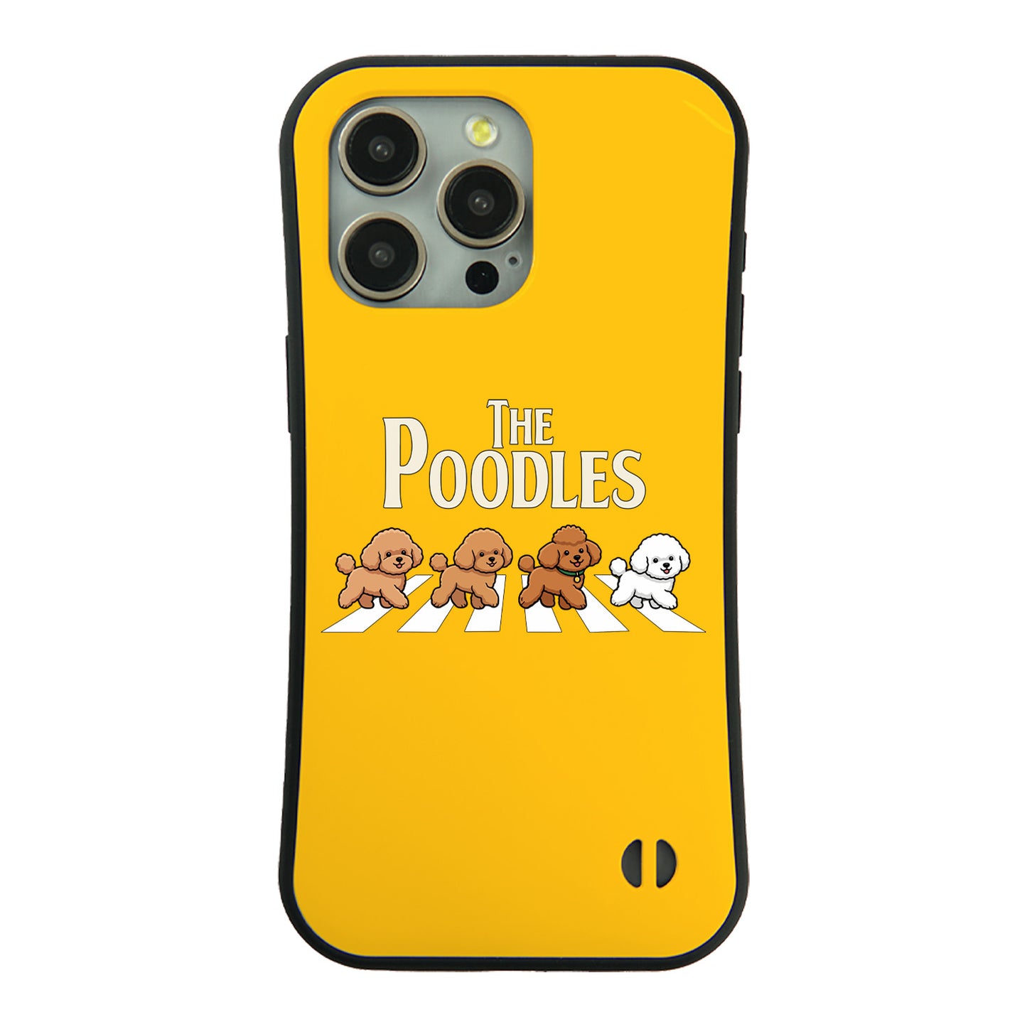ケース いぬ 犬 イラスト The-Poodles_17 ケース iPhone8, SE2, SE3 ~ ケースiPhone17シリーズ