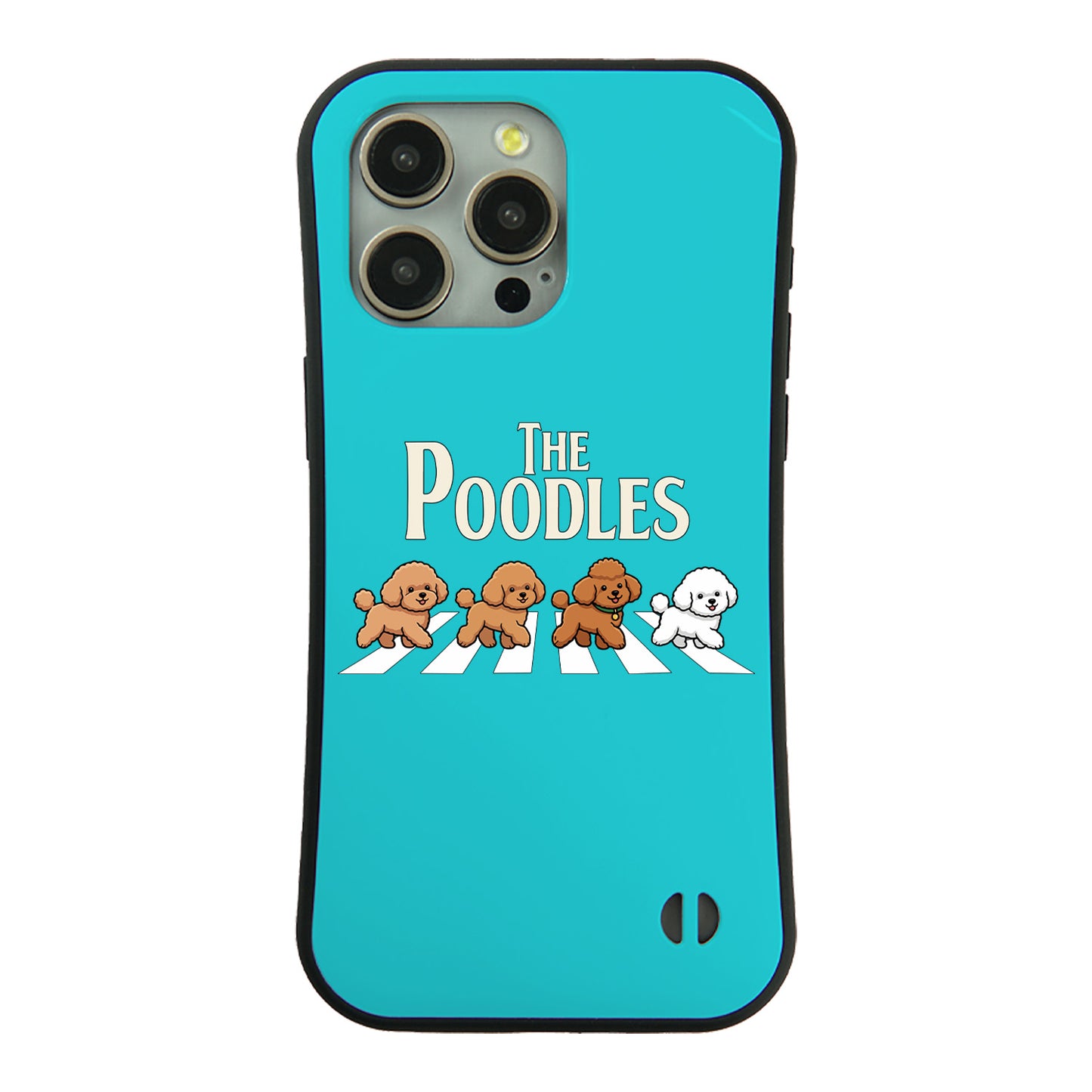 ケース いぬ 犬 イラスト The-Poodles_17 ケース iPhone8, SE2, SE3 ~ ケースiPhone17シリーズ