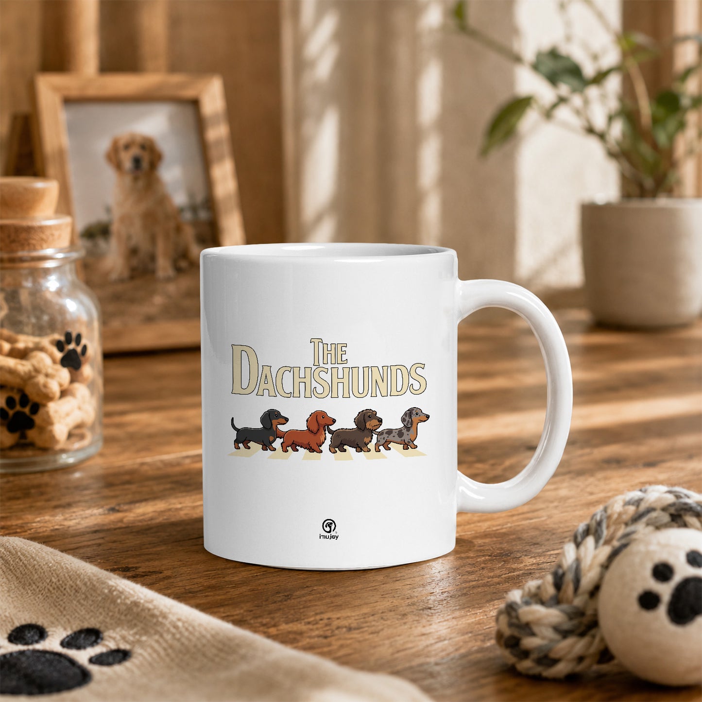 マグカップ 犬イラスト かわいい  THE DACHSHUNDS｜犬好きにおすすめの面白い犬グッズ プレゼントにも最適