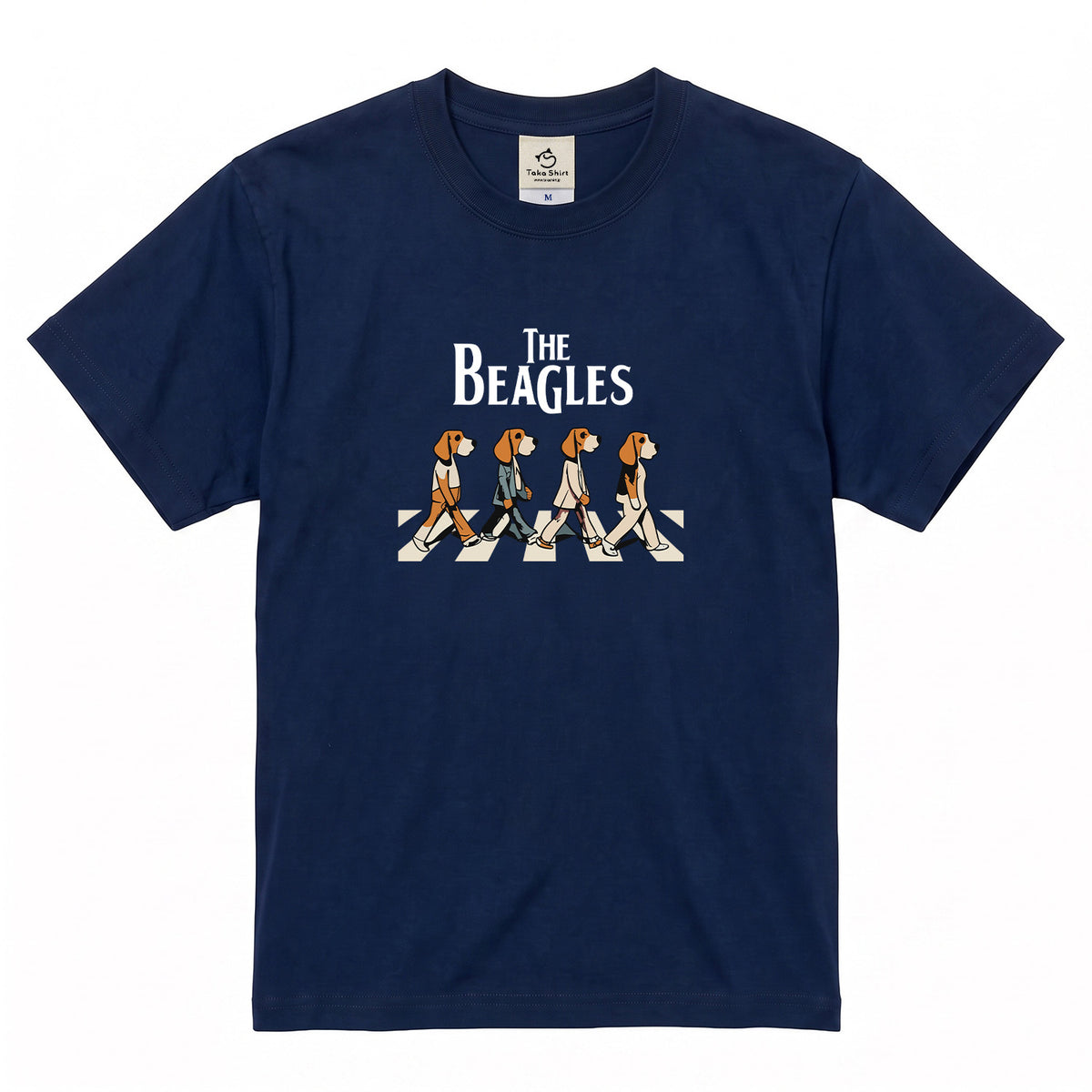 The Beagles ビーグル犬 Tシャツ ｜ 犬好き・愛犬・パロディ・イラスト・かわいい・音楽ファンに人気