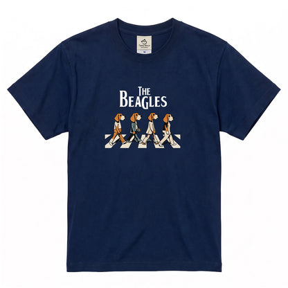 The Beagles ビーグル犬 Tシャツ ｜ 犬好き・愛犬・パロディ・イラスト・かわいい・音楽ファンに人気