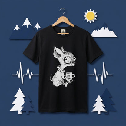チワワ コーヒー Tシャツ かわいい 犬 Tシャツ 犬好き おしゃれ 面白い ギフト 人気