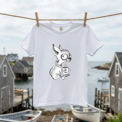 チワワ コーヒー Tシャツ かわいい 犬 Tシャツ 犬好き おしゃれ 面白い ギフト 人気