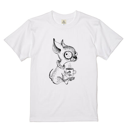 チワワ コーヒー Tシャツ かわいい 犬 Tシャツ 犬好き おしゃれ 面白い ギフト 人気