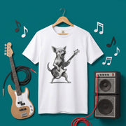 チワワ ベース ギター Tシャツ｜犬好き・ベーシスト・バンド・可愛い・面白い・音楽好きに人気