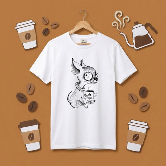 チワワ コーヒー Tシャツ かわいい 犬 Tシャツ 犬好き おしゃれ 面白い ギフト 人気