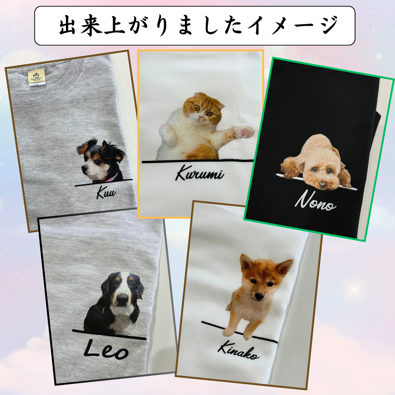 名入れ・写真入れ｜うちの子Tシャツ／inujoy