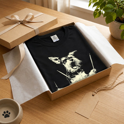 シュナウザー ドラム Tシャツ｜愛犬・音楽好き・ロック・イラスト・かっこいいに人気