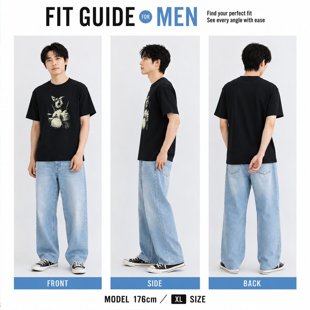 シュナウザー ドラム Tシャツ｜愛犬・音楽好き・ロック・イラスト・かっこいいに人気