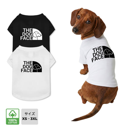 THE DOG FACE Dáchhun デザイン 犬用Tシャツ ワンちゃんTシャツ 犬服 柴犬Tシャツ｜綿100%・小型～中型犬