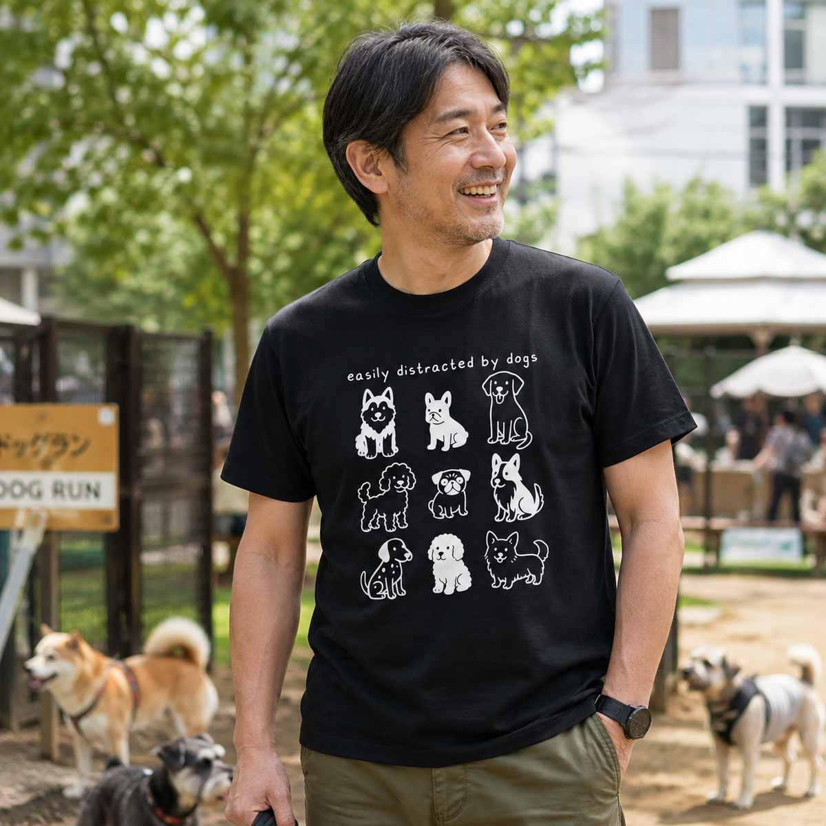 集合犬イラスト 犬Tシャツ | ギフト・犬好きに人気