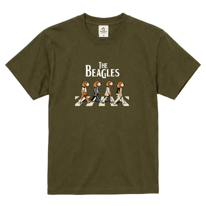 The Beagles ビーグル犬 Tシャツ ｜ 犬好き・愛犬・パロディ・イラスト・かわいい・音楽ファンに人気