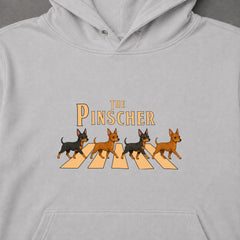 THE PINSCHER | ミニチュアピンシャー 横断歩道 お散歩 スウェット パーカー【犬好き・ギフトに最適】