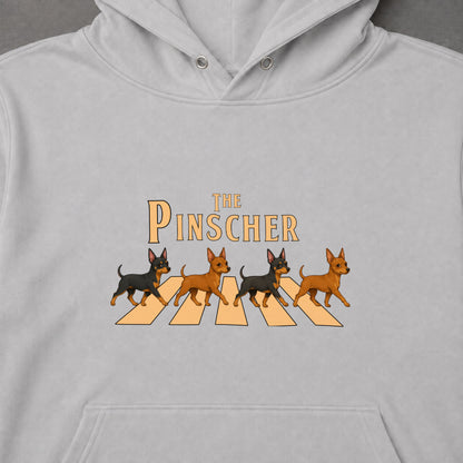 THE PINSCHER | ミニチュアピンシャー 横断歩道 お散歩 スウェット パーカー【犬好き・ギフトに最適】