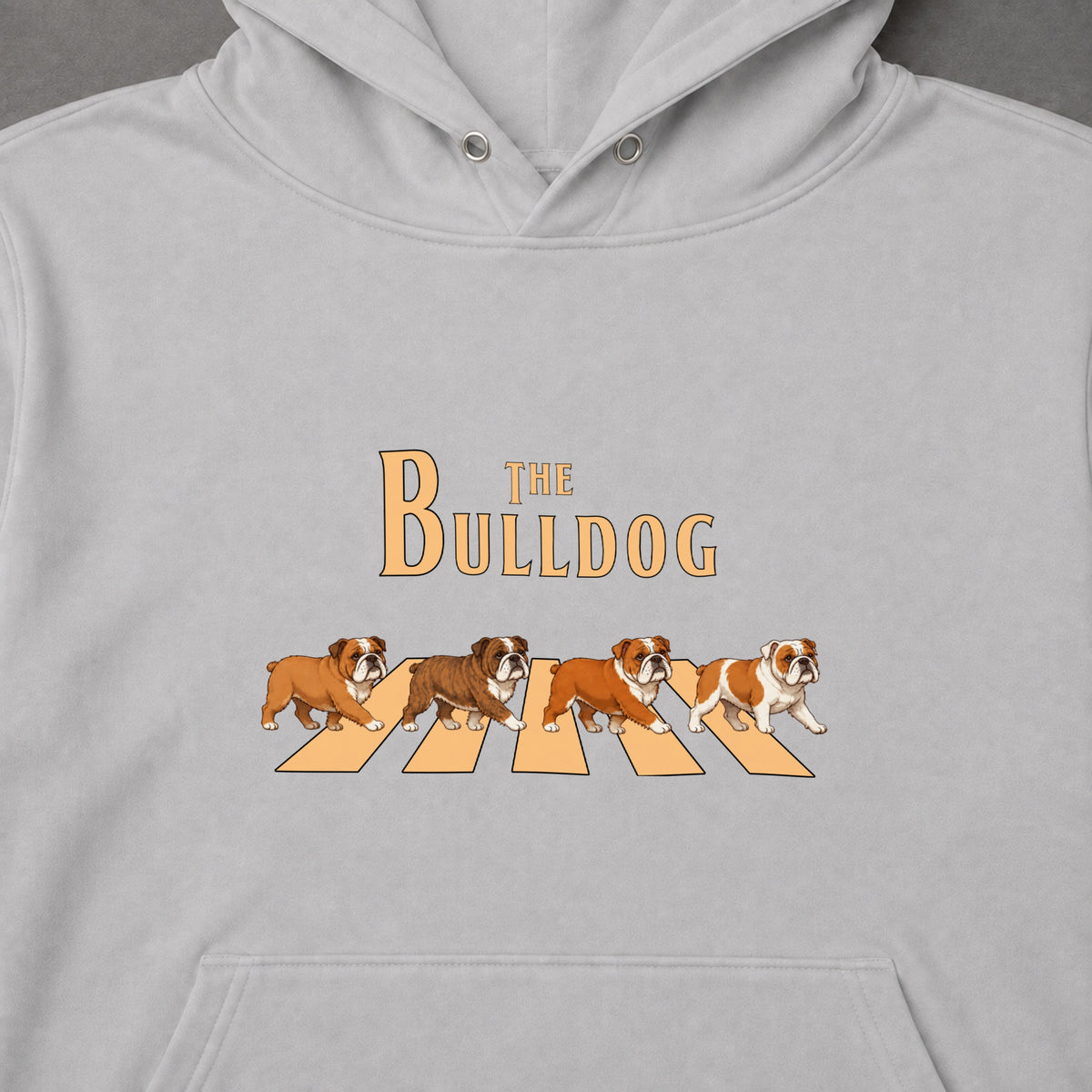 THE BULLDOG | ブルドッグ 横断歩道 お散歩 スウェット パーカー【犬好き・ギフトに最適】