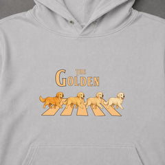 THE GOLDEN | ゴールデンレトリバー 横断歩道 お散歩 スウェット パーカー【犬好き・ギフトに最適】