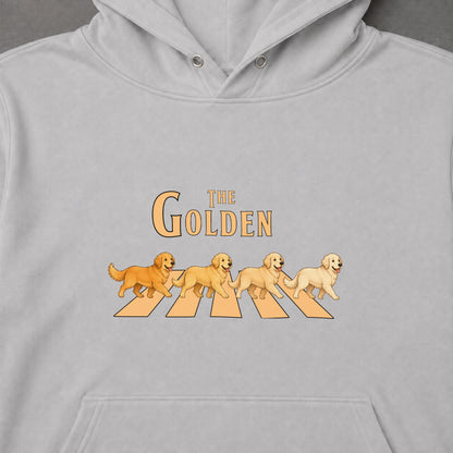 THE GOLDEN | ゴールデンレトリバー 横断歩道 お散歩 スウェット パーカー【犬好き・ギフトに最適】