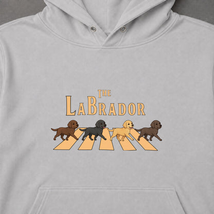 THE LABRADOR | ラブラドールレトリバー 横断歩道 お散歩 スウェット パーカー【犬好き・ギフトに最適】